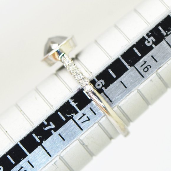 Diamond Engagement Ring 14K White Gold 1.02 TCW - Picture 5 of 9